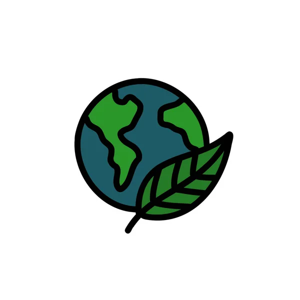Nachhaltigkeits Doodle Symbol Vektorillustration — Stockvektor