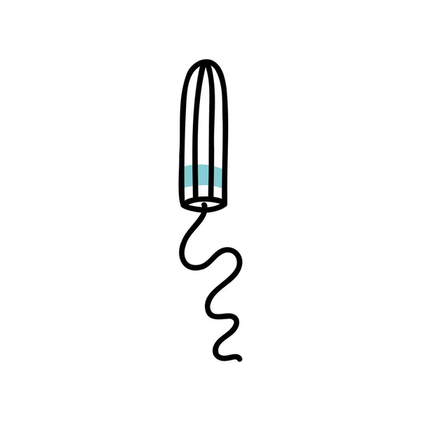 Tampon Doodle Symbol Vektorillustration — Stockvektor