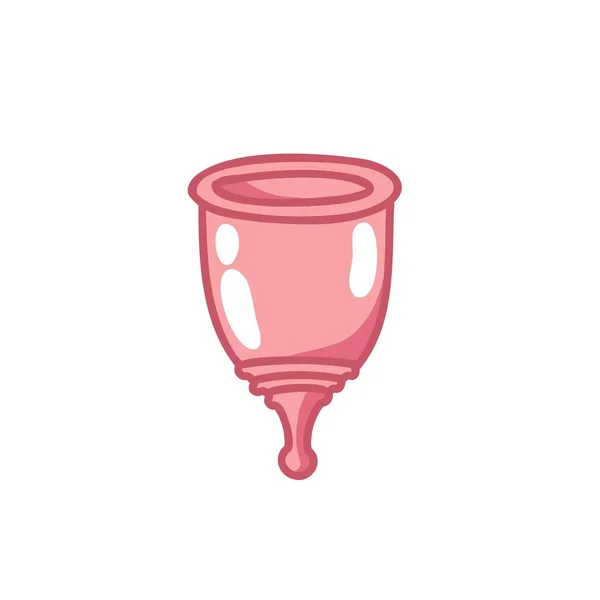 Menstrual Cup Doodle Icon Vector Illustration — Stock Vector