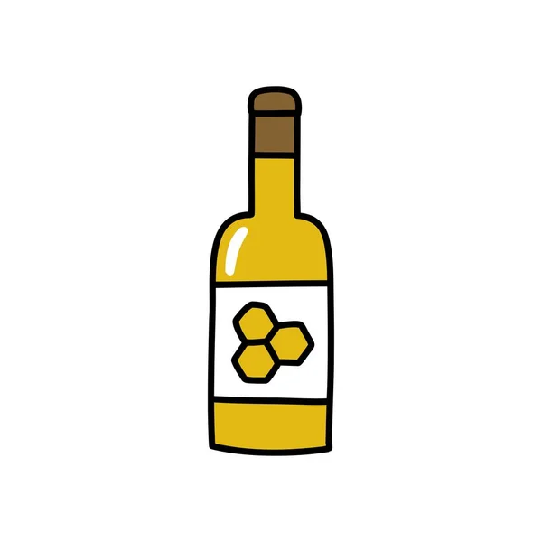 Медову Пляшку Каракулі Значок Векторні Ілюстрації — стоковий вектор