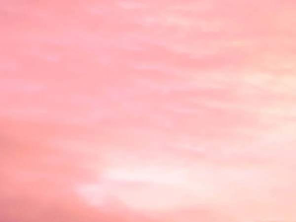 粉色橙色的云彩笼罩着抽象的梯度模糊了 软聚焦点树冠墙纸甜柔和的风景 旅行及暑假背景资料概念 — 图库照片