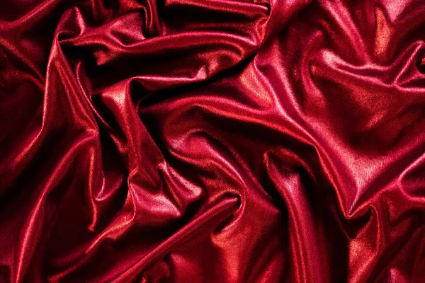 Vörös Szövet Háttér Hullám Lágy Háttér Modern Design Luxus Fény — Stock Fotó