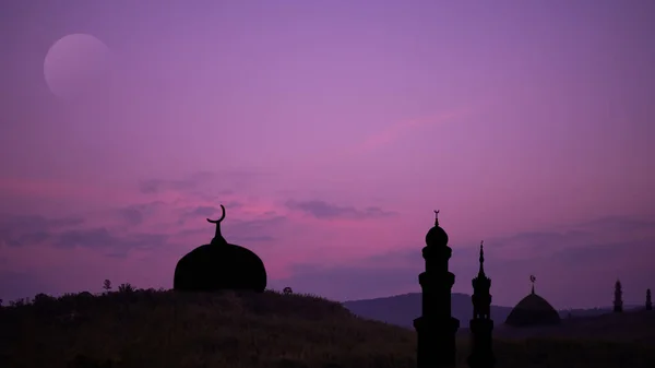 Ramadan Eid Fitr Anul Nou Muharram Religia Islamică Simboluri Moschei — Fotografie, imagine de stoc