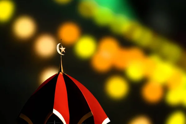 Ramadan Eid Fitr New Year Muharram Islamic Religion Symbols Mosques — Φωτογραφία Αρχείου