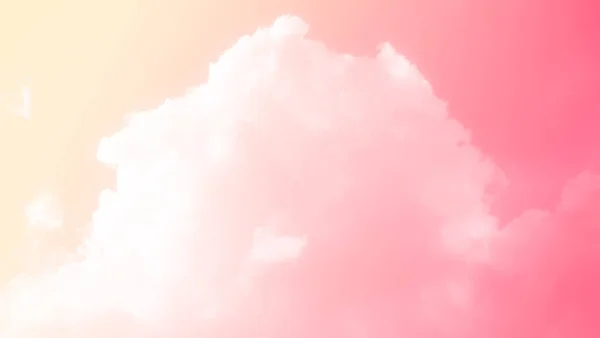 Soleil Rose Nuage Sky Pastel Fond Papier Peint Rainbow Coloré — Photo