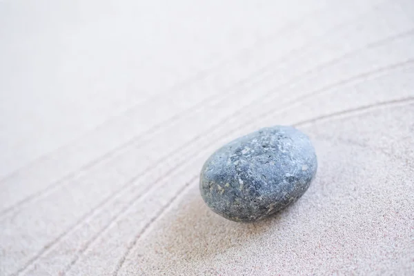 Zen Garden Japanese Pattern White Sand Background Buddhism Texture Wave — Zdjęcie stockowe