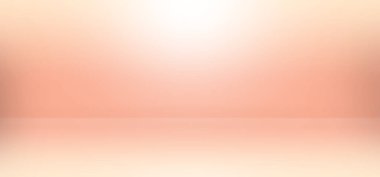 Arkaplan boş turuncu ışıklı parlak beton duvar odası arka plan. Boş masa stüdyosu. Zemin kattaki beton fotoğraf makinesi. Masaüstü atölye çalışması..