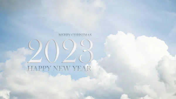 2023 Happy New Year Background Concept Text Merry Christmas Happy — Fotografia de Stock