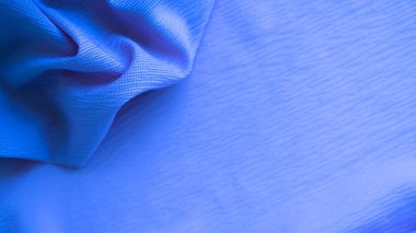 Blue Color Cloth Pattern Background,Silk Wave Texture Design Holidays Travel Summer Card Banner,Light Gradient Fabric Smooth Shape Colorful,Abstract Luxury blue Template Wallpaper.