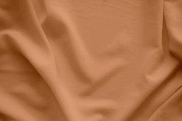 Оранжевый Цвет Осенний Ткань Модель Фона Шелковая Волна Текстура Фон — стоковое фото