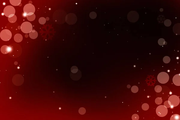 Luz Noche Bokeh Oscuro Fondo Negro Abstracto Rojo Colorido Círculo — Foto de Stock