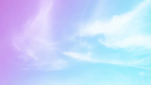 Fondo Pastel Cielo Nube Colorido Rosa Azul Arco Iris Abstracto — Foto de Stock
