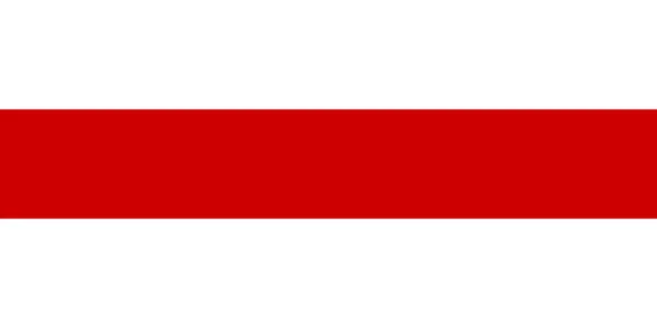 Nationalflagge von Belarus ursprüngliche Größe und Farben Vektorillustration, demokratische Belarussische Volksrepublik Belarus Flagge — Stockvektor