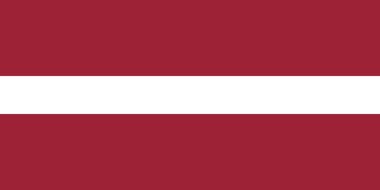 National flag of Latvia original size and colors vector illustration, Latvijas karogs designed by Ansis Cirulis, Latvian flag, Flag of Republic of Latvia clipart