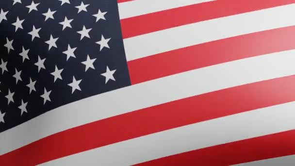 National flag of United States of America, USA flag, U.S. flag Background. Koncept Memorial Day, 4. července, Den nezávislosti, Den veteránů, Slavit USA, Americké volby. Amerika, Den práce — Stock video