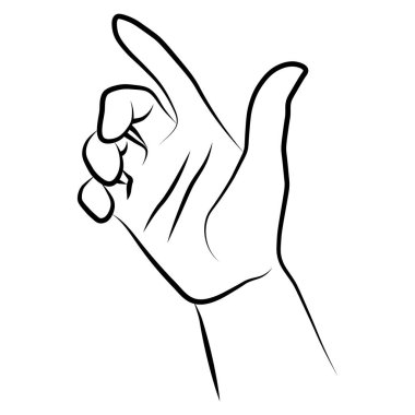 Kadınlar basit, minimalist, doğrusal jest tarzında el ele verirler. Beyaz arkaplanda logolar, izler, desenler, posterler ve diğer tasarımlar yaratmak için kadın ellerinin vektör ilüstrasyonu