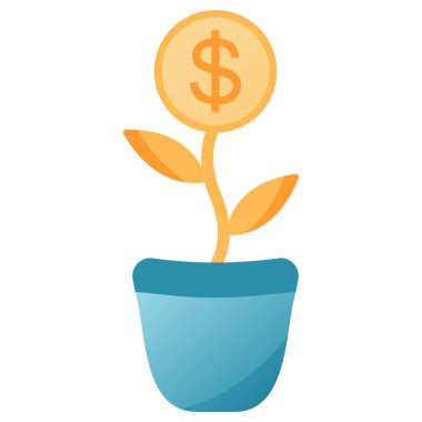 Tenceredeki para ağacının modern çizimi.