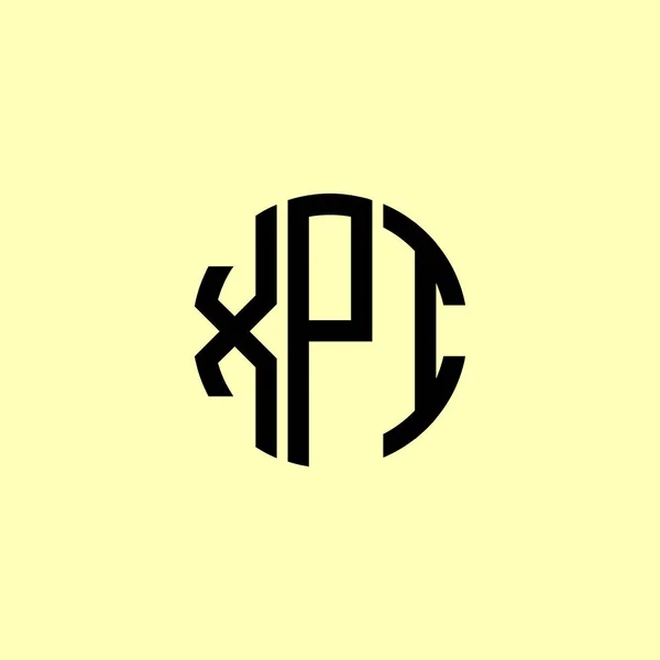 Creatieve Afgeronde Initiële Brieven Xpi Logo Het Zal Geschikt Zijn — Stockvector