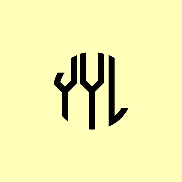 Yl logo monogram shield shape with crown design Vector Image