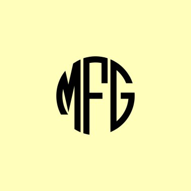 Yaratıcı Yuvarlak Baş harfler MFG logosu. Bu başlangıç için hangi şirket veya markanın adı uygun olacaktır.