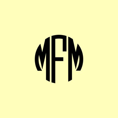 Yaratıcı Yuvarlak Baş harfler MFM Logosu. Bu başlangıç için hangi şirket veya markanın adı uygun olacaktır.