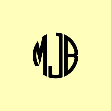 Yaratıcı Yuvarlak Baş harfler MJB logosu. Bu başlangıç için hangi şirket veya markanın adı uygun olacaktır.