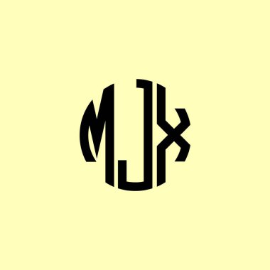 Yaratıcı Yuvarlak Baş harfler MJX logosu. Bu başlangıç için hangi şirket veya markanın adı uygun olacaktır.
