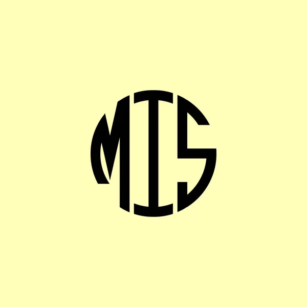 创用Rounded Initial Letters Mis Logo 这将是合适的哪家公司或品牌开始这些初始的 — 图库矢量图片