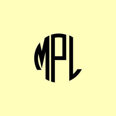 Yaratıcı Yuvarlak Harfler MPL Logosu. Bu başlangıç için hangi şirket veya markanın adı uygun olacaktır.