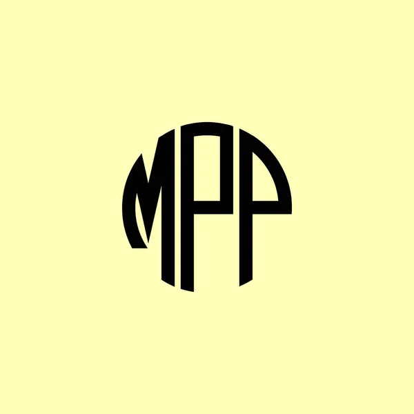Kreative Runde Anfangsbuchstaben Mpp Logo Wird Geeignet Sein Für Welches — Stockvektor