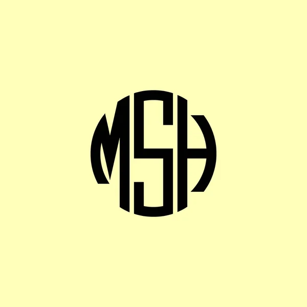 크리에이티브 레퍼런스 Msh Logo 회사나 브랜드 단계에 적합할 것입니다 — 스톡 벡터