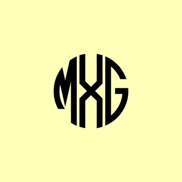 Kreatywne Zaokrąglone Początkowe Litery Logo Mxg Będzie Odpowiednie Dla Którego — Wektor stockowy