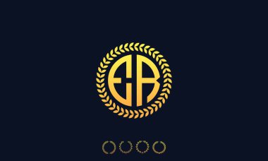 Organizasyon Yuvarlak Baş harfler acil servis logosu. Vektör illüstrasyonu