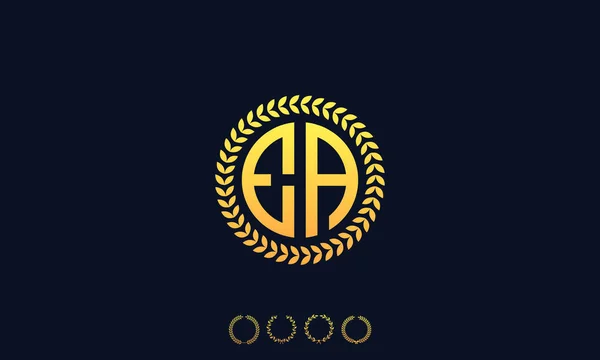 Організація Округлила Початкові Літери Логотип Векторні Ілюстрації — стоковий вектор