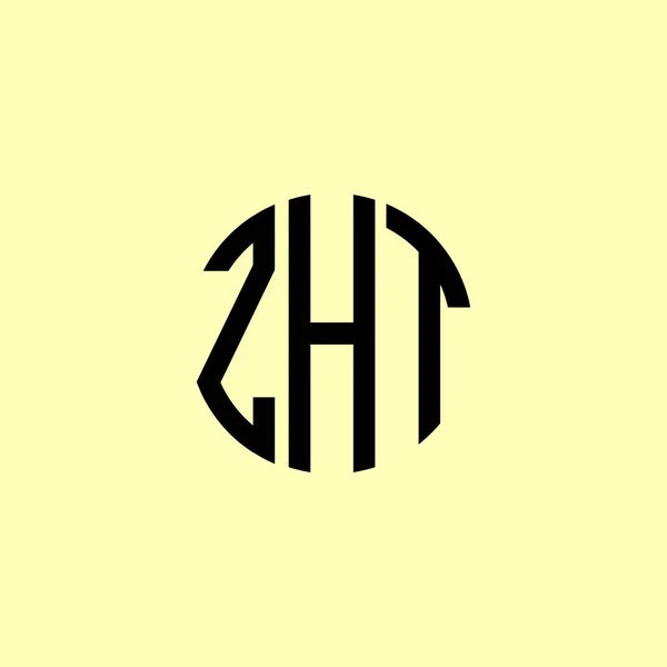 Creative Initial Letters Zhtロゴ 会社やブランド名が最初のものを開始するのに適しています — ストックベクタ