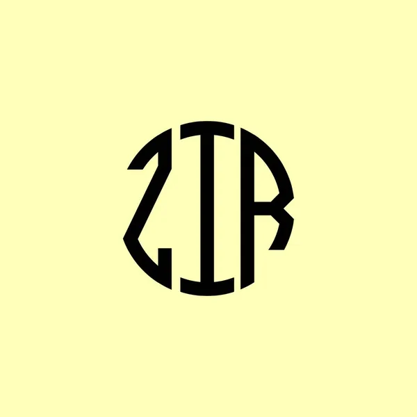 Creative Initial Letters Zirロゴ 会社やブランド名が最初のものを開始するのに適しています — ストックベクタ