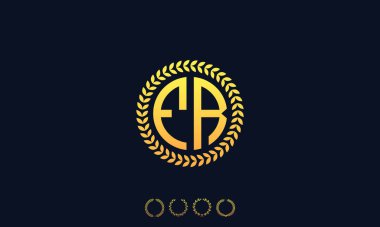 Organizasyon Harflerin Baş harflerini yuvarladı. Vektör illüstrasyonu