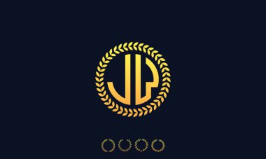 Organizasyon Yuvarlak Harfler JW logosu. Vektör illüstrasyonu