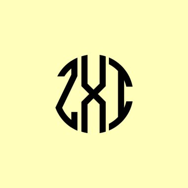 Yaratıcı Yuvarlak Baş harfler ZXI logosu. Bu başlangıç için hangi şirket veya markanın adı uygun olacaktır.