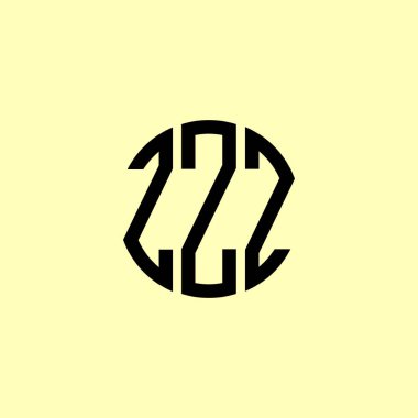 Yaratıcı Yuvarlak Harfler ZZZ logosu. Bu başlangıç için hangi şirket veya markanın adı uygun olacaktır.