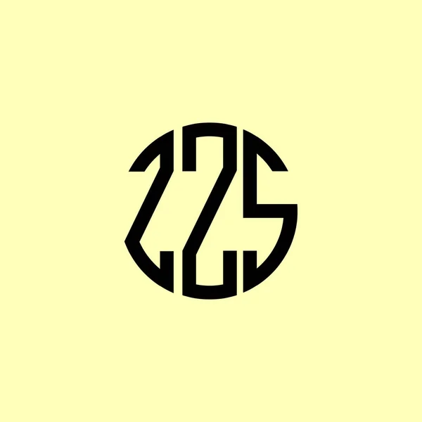 Creative Rounded Initial Letters Zzs Logo Suitable Which Company Brand — Stock Vector