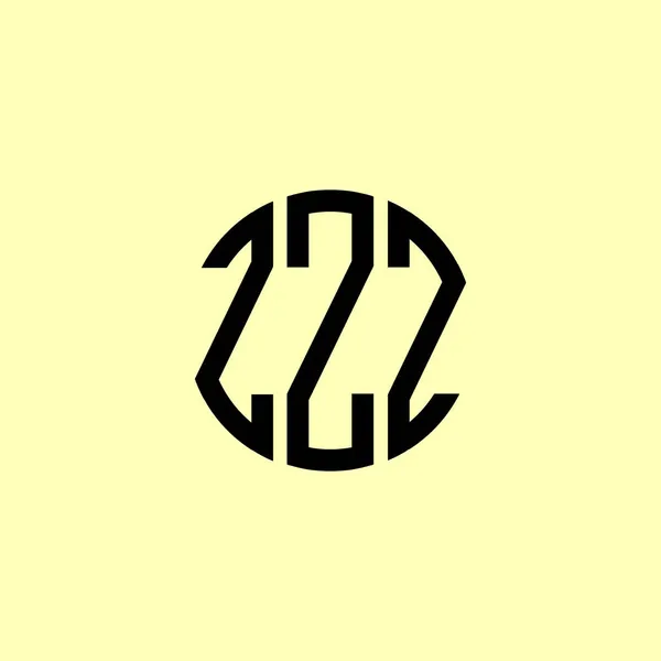 Креативные Инициалы Zzz Будет Подходящим Какой Компании Торговой Марки Начать — стоковый вектор