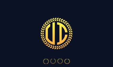 Organizasyon Yuvarlak Harfler UI logosu. Vektör illüstrasyonu