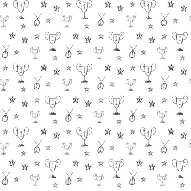 Ganimet Kusursuz Desen Tasarımı. Vektör İllüstrasyonu.