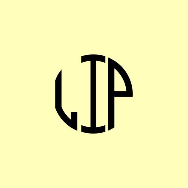 Yaratıcı Yuvarlak Baş harfler LIP logosu. Bu başlangıç için hangi şirket veya markanın adı uygun olacaktır.