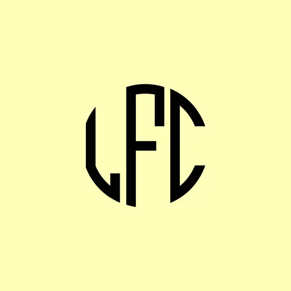 Letras Iniciales Redondeadas Creativas Logotipo Lfc Será Adecuado Para Qué — Vector de stock
