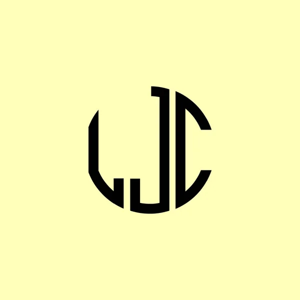 Lettres Initiales Arrondies Créatives Logo Cjl Conviendra Pour Quelle Entreprise — Image vectorielle