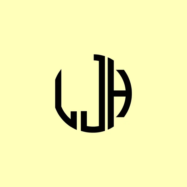 크리에이티브 레퍼토리 Ljh Logo 회사나 브랜드 단계에 적합할 것입니다 — 스톡 벡터