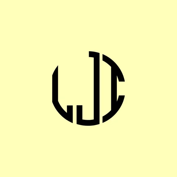 Creative Στρογγυλεμένα Αρχικά Γράμματα Lji Logo Είναι Κατάλληλο Για Ποια — Διανυσματικό Αρχείο
