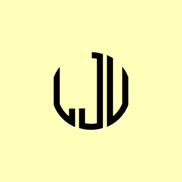 Logo Lju Creative Initial Letters Bude Vhodné Pro Kterou Firmu — Stockový vektor
